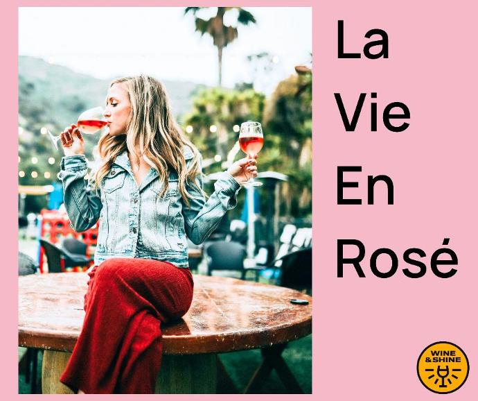 enjoying rosé wines drinking rosé wine